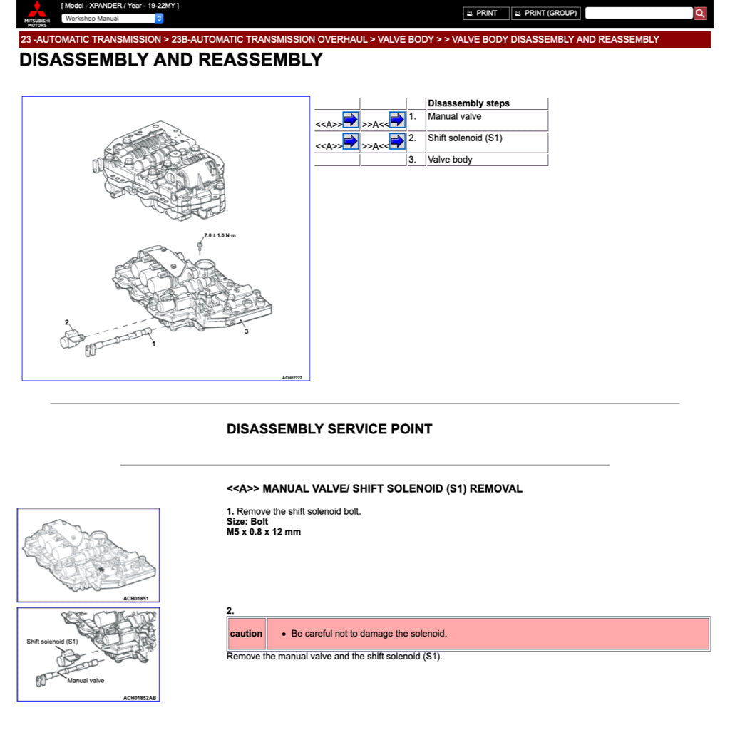 MITSUBISHI XPANDER NC (2019-2023) SERVICE WORKSHOP MANUAL