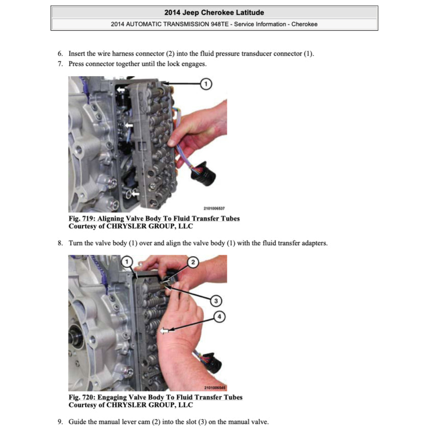 JEEP CHEROKEE KL (2014-2023) SERVICE WORKSHOP MANUAL