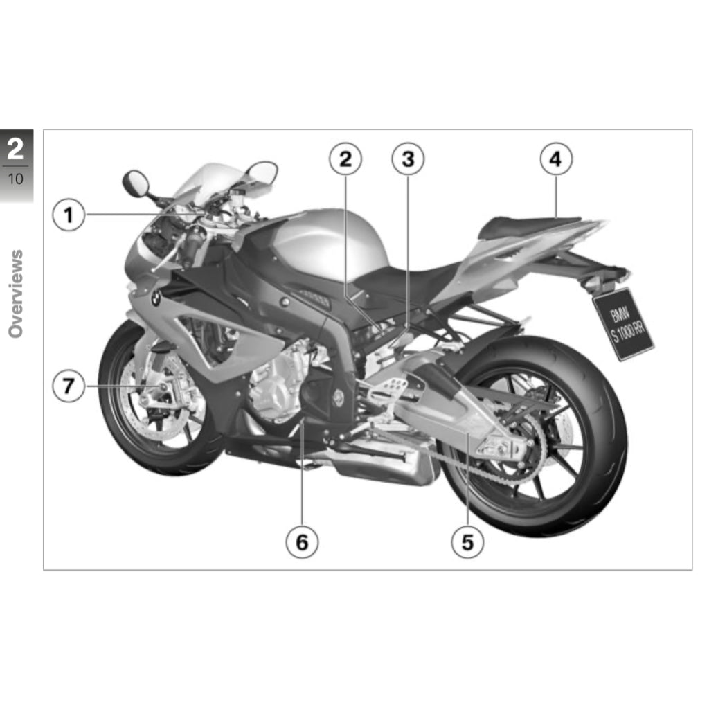 BMW S1000RR K46 MK3 (2012-2014) SERVICE WORKSHOP MANUAL + OWNER'S MANUAL