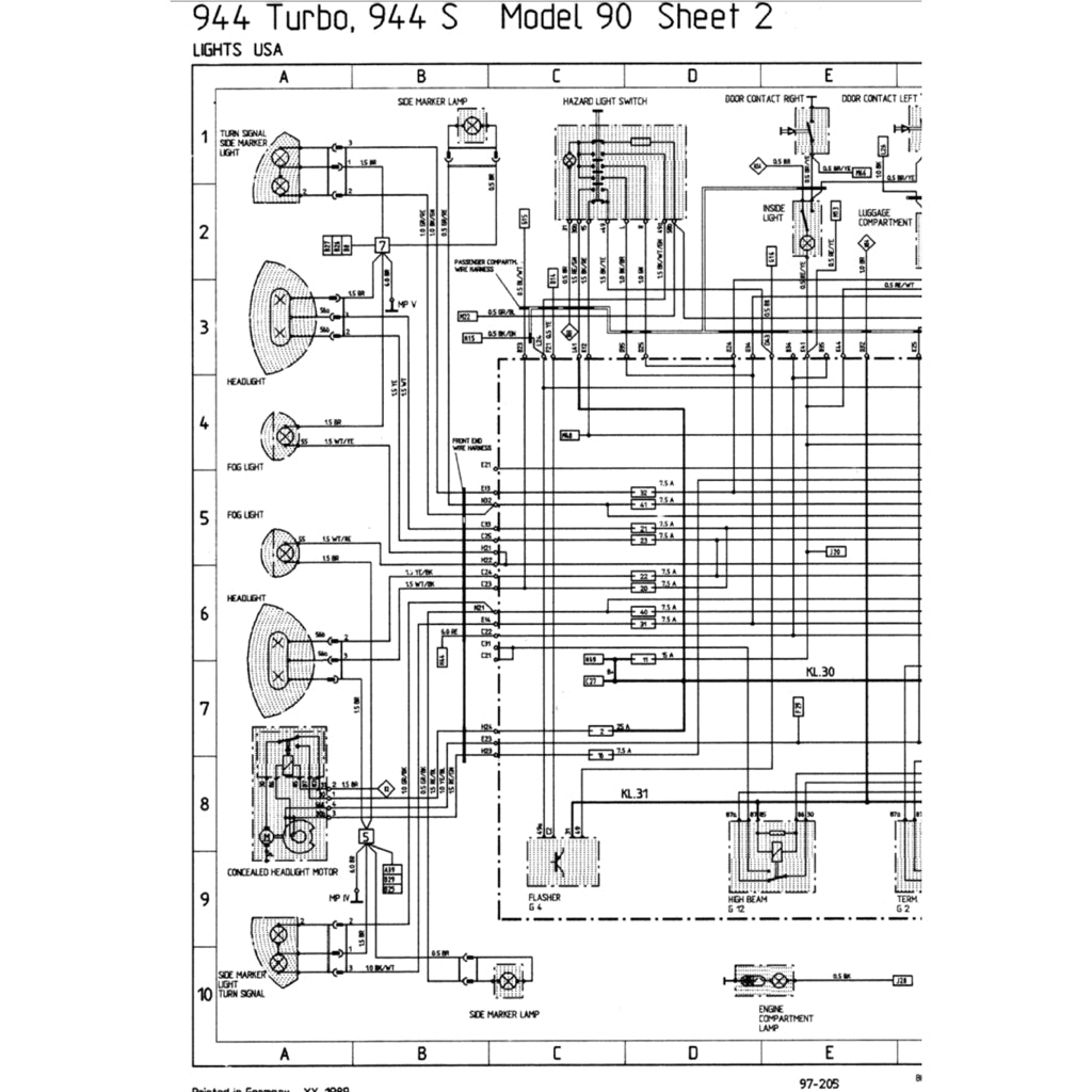 PORSCHE 944 (1982-1991) SERVICE WORKSHOP MANUAL + PARTS CATALOGUE