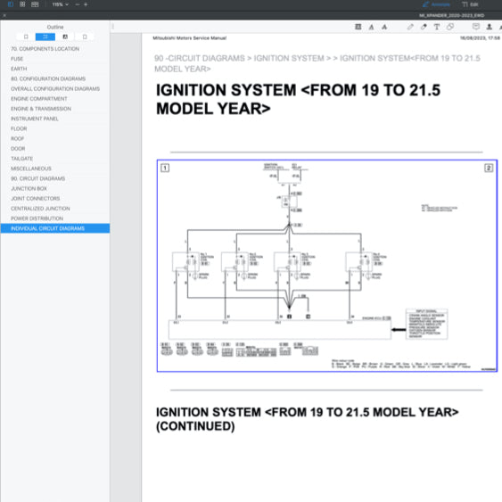 MITSUBISHI XPANDER NC (2019-2023) ELECTRICAL WIRING DIAGRAMS