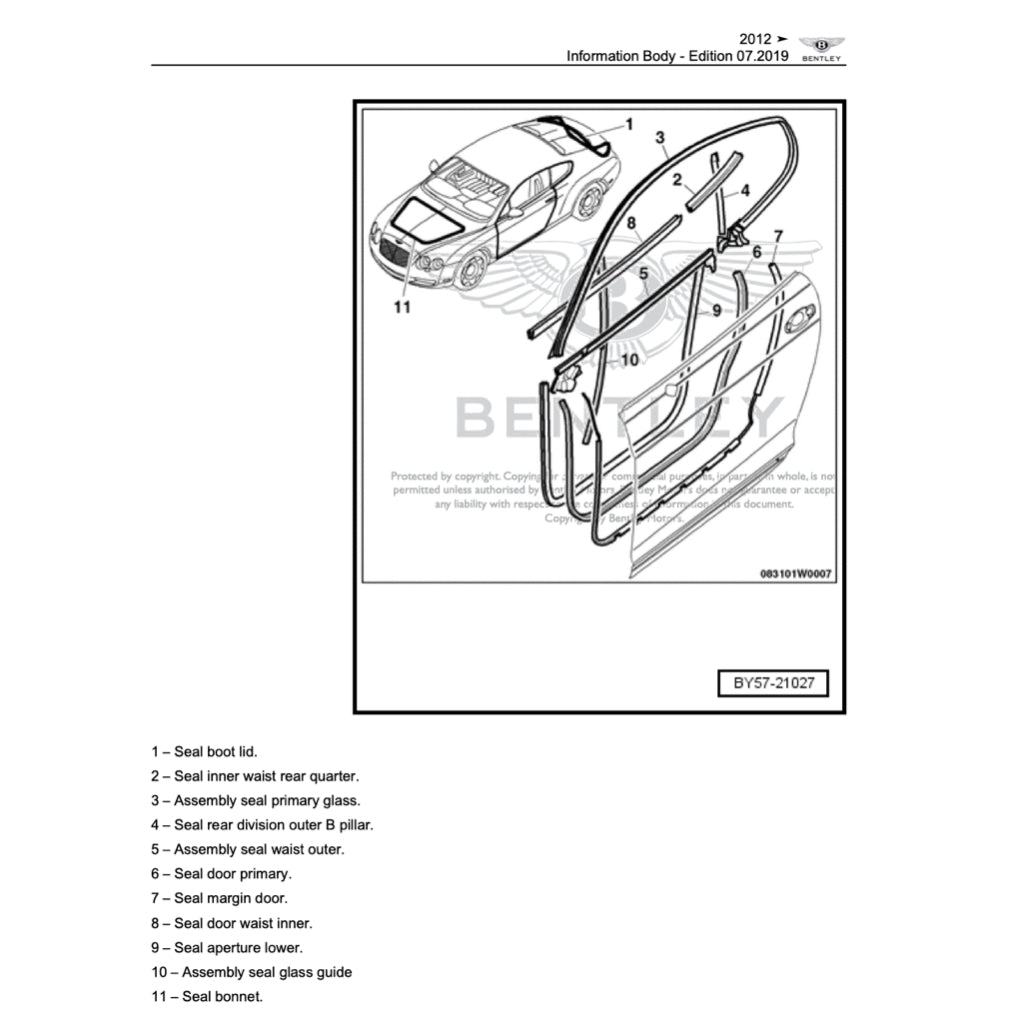 BENTLEY CONTINENTAL GTC/SPEED W12 (2007-2013) SERVICE WORKSHOP MANUAL