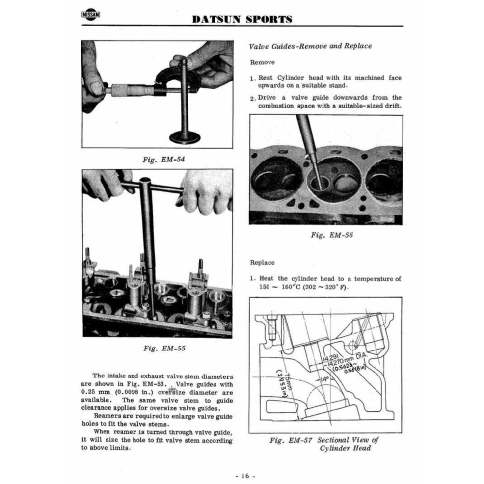 DATSUN ROADSTER FAIRLADY SP310/311 (1965-1970) SERVICE WORKSHOP MANUAL