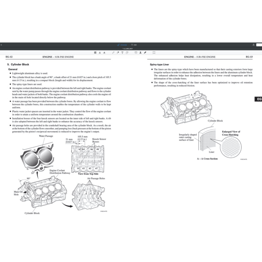 LEXUS LS460(L) (2007-2017) SERVICE WORKSHOP MANUAL