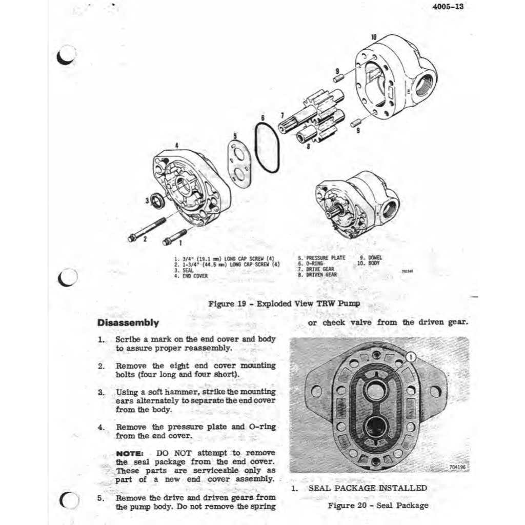 CASE 580C LOADER BACKOE SERVICE WORKSHOP MANUAL+ PARTS CATALOGUE