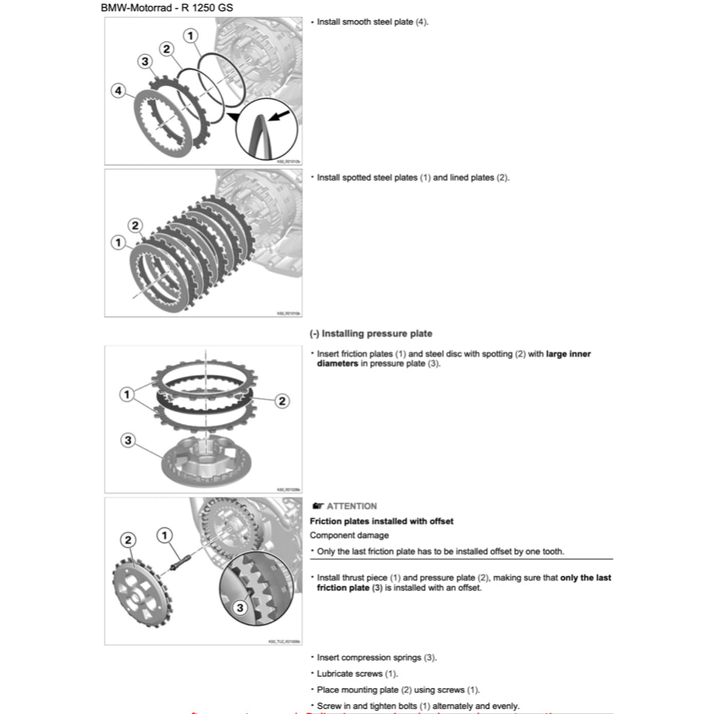 BMW R1250 GS K50 (2019-2023) SERVICE WORKSHOP MANUAL + PARTS CATALOGUE