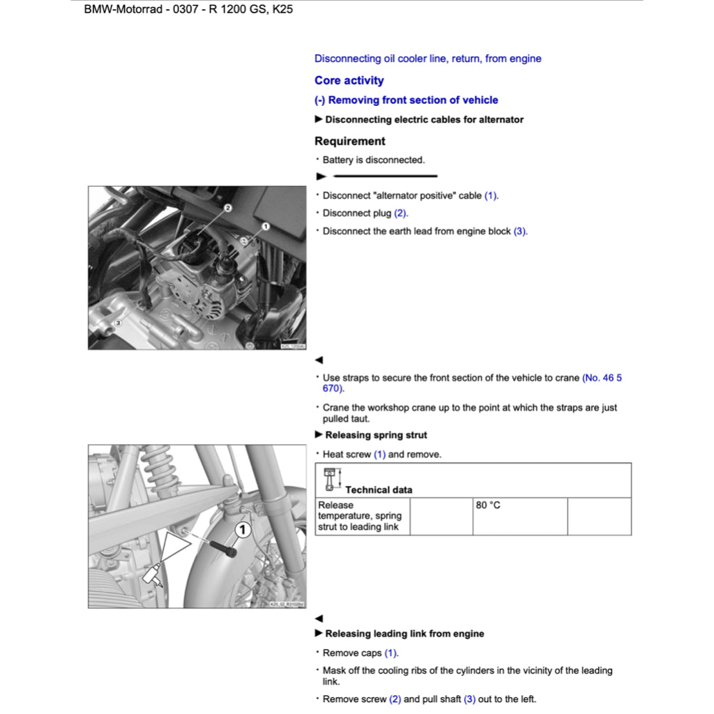 BMW MOTORRAD RSD (09-2017 UPDATE) ELECTRONIC SERVICE WORKSHOP MANUAL - WORKSHOP SPECIAL