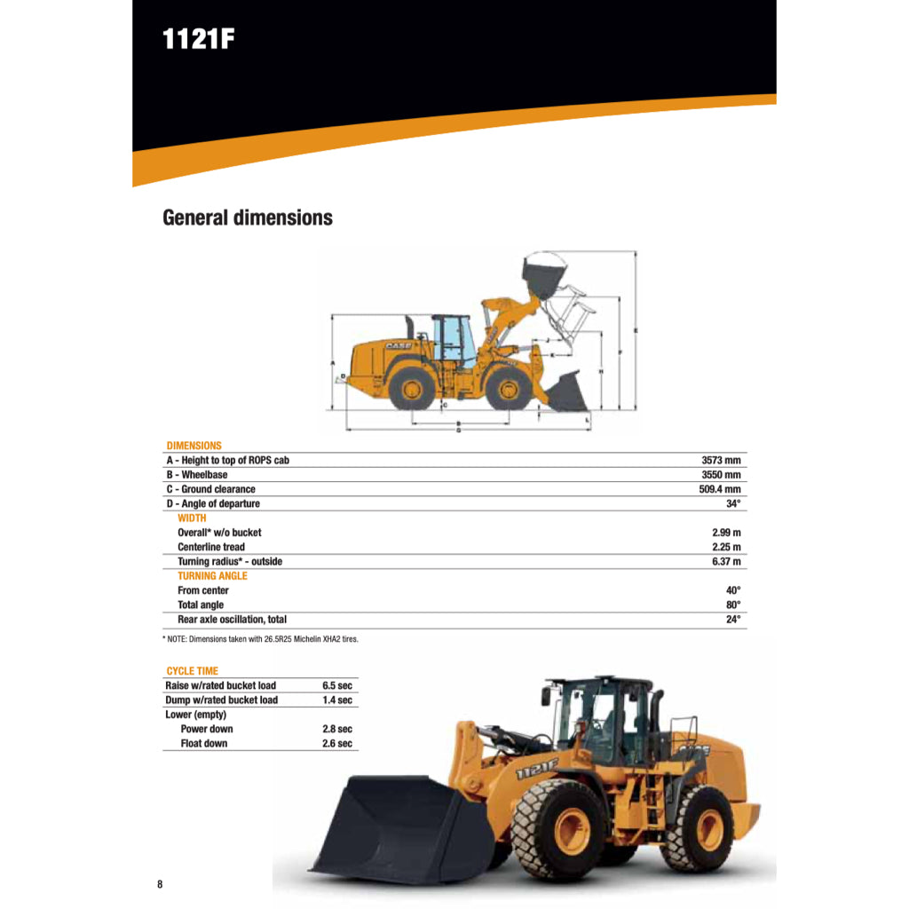 CASE 1021F / 1121F WHEEL LOADER SERVICE WORKSHOP MANUAL