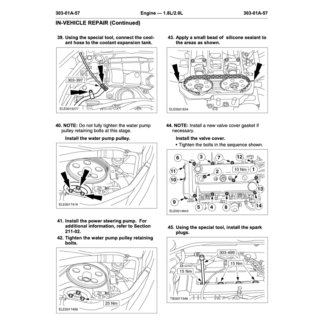 FORD MONDEO MK3 (2000-2007) SERVICE WORKSHOP MANUAL