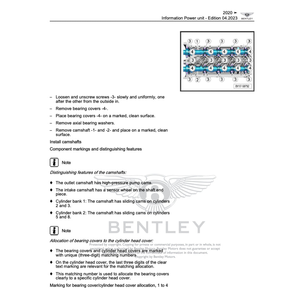 BENTLEY CONTINENTAL GT V8 / W12 (2019-2023) SERVICE WORKSHOP MANUAL