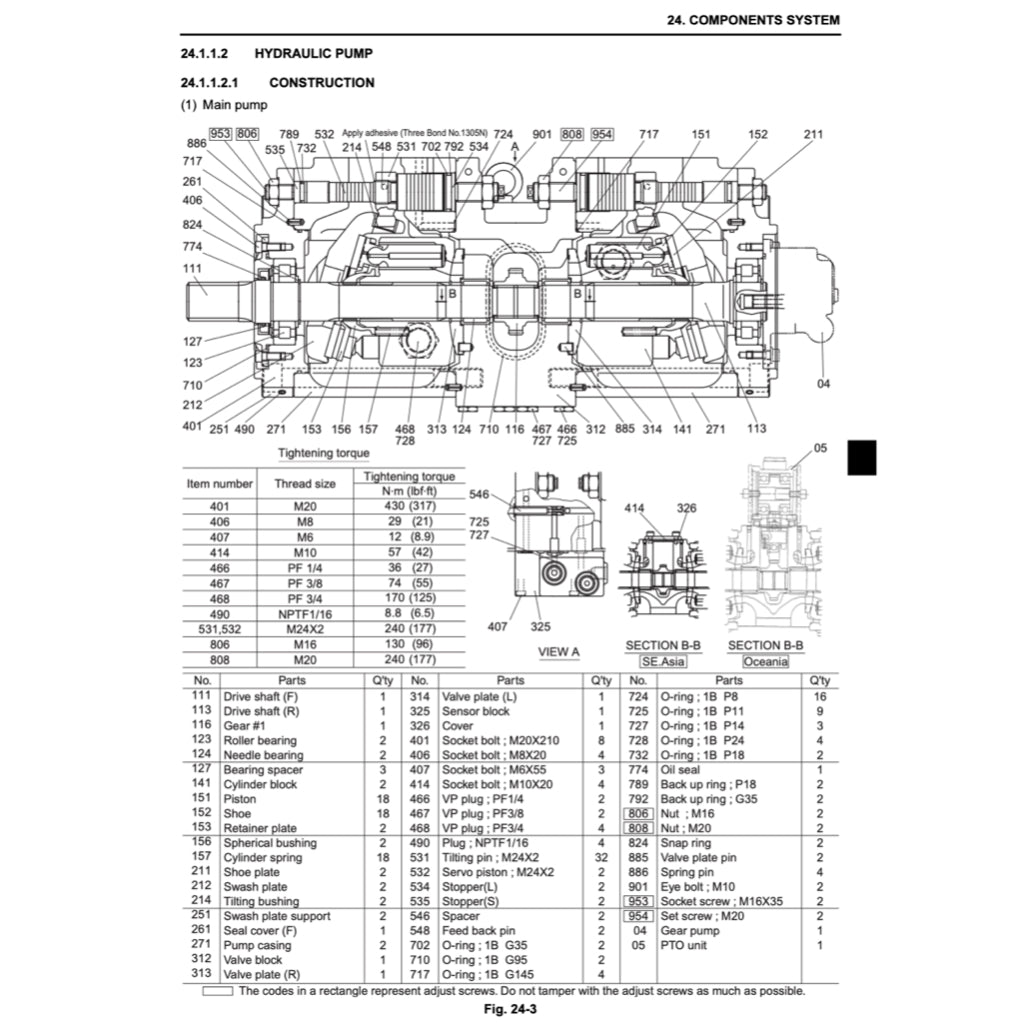 KOBELCO EXCAVATOR SERVICE WORKSHOP MANUAL - SK75 / SK 125 / SK135 / SK200 / SK210 / SK235 / SK 330 / SK 350