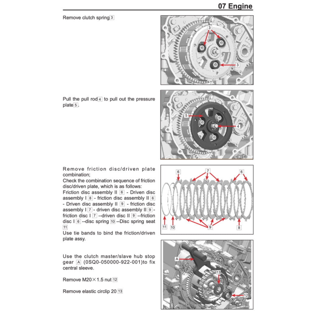 CFMOTO 450NK (2022+) SERVICE WORKSHOP MANUAL + PARTS CATALOGUE + OWNER'S MANUAL