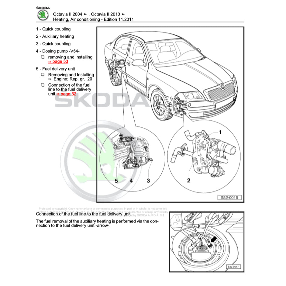 SKODA OCTAVIA 1Z (2004-2013) SERVICE WORKSHOP MANUAL