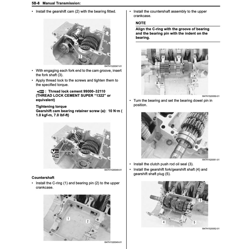 SUZUKI GSX-R 1000 K9/L0/L1 (2009-2016) SERVICE WORKSHOP MANUAL