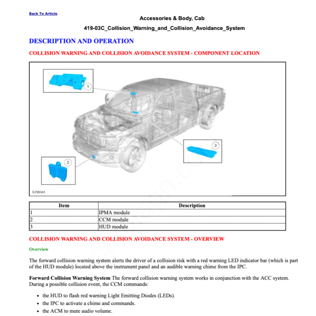 FORD F-150 F150 RAPTOR (2017-2020) SERVICE WORKSHOP MANUAL
