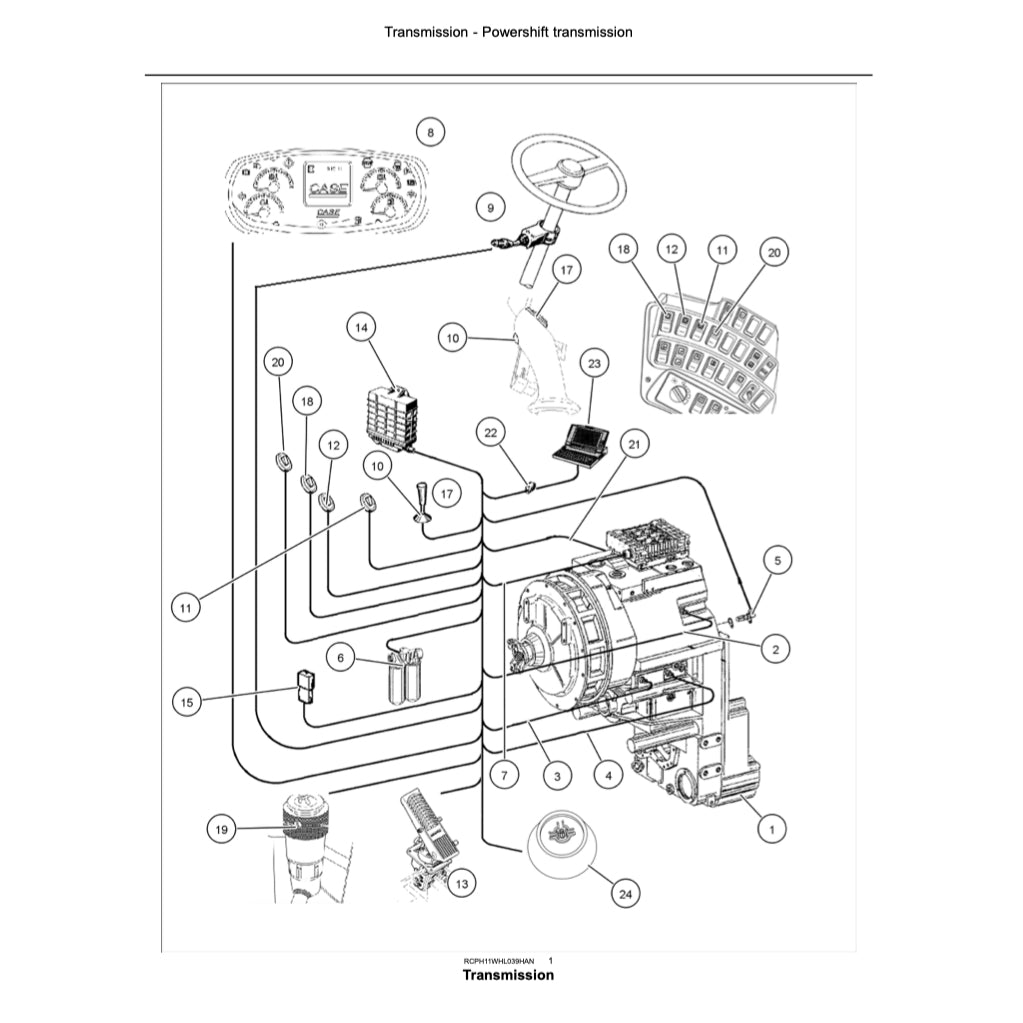 CASE 1021F / 1121F WHEEL LOADER SERVICE WORKSHOP MANUAL