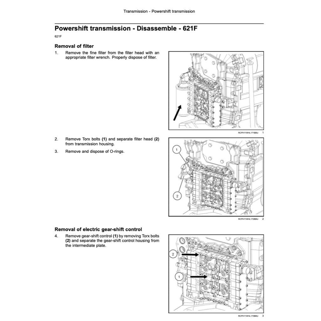 CASE 621F / 721F WHEEL LOADER SERVICE WORKSHOP MANUAL
