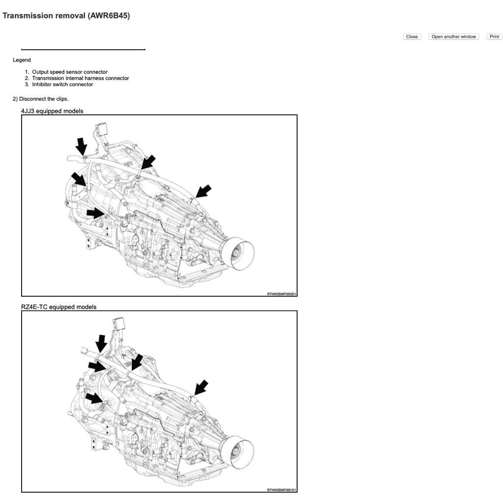 ISUZU D-MAX / MU-X UCR/UCS (2021+) SERVICE WORKSHOP MANUAL