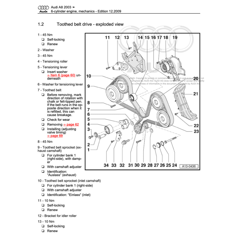 Audi A8 D3/4E (2002-2010) SERVICE WORKSHOP MANUAL
