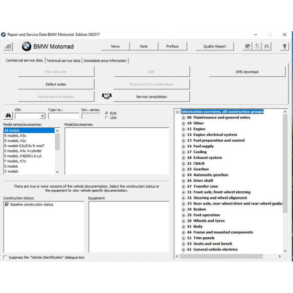 BMW MOTORRAD RSD (09-2017 UPDATE) ELECTRONIC SERVICE WORKSHOP MANUAL - WORKSHOP SPECIAL