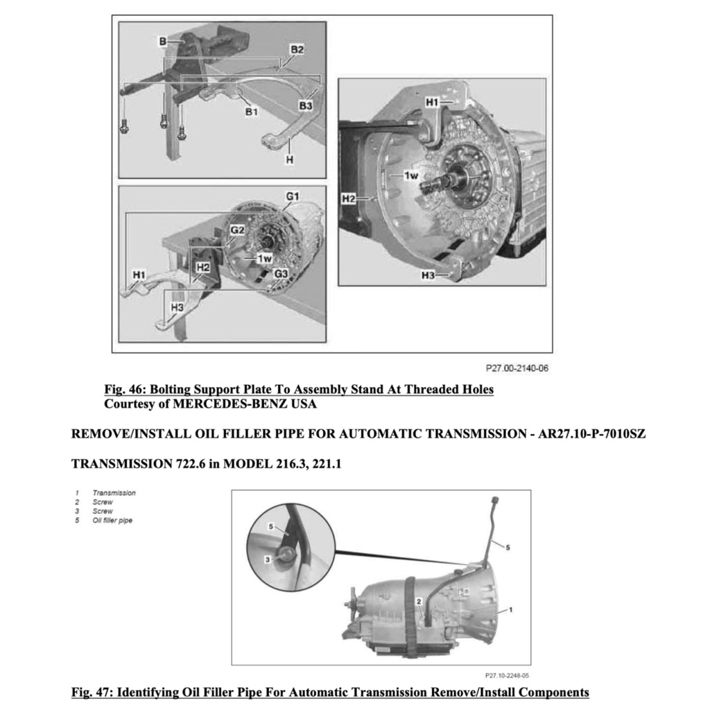 MERCEDES-BENZ W221 (2006-2013) SERVICE WORKSHOP MANUAL
