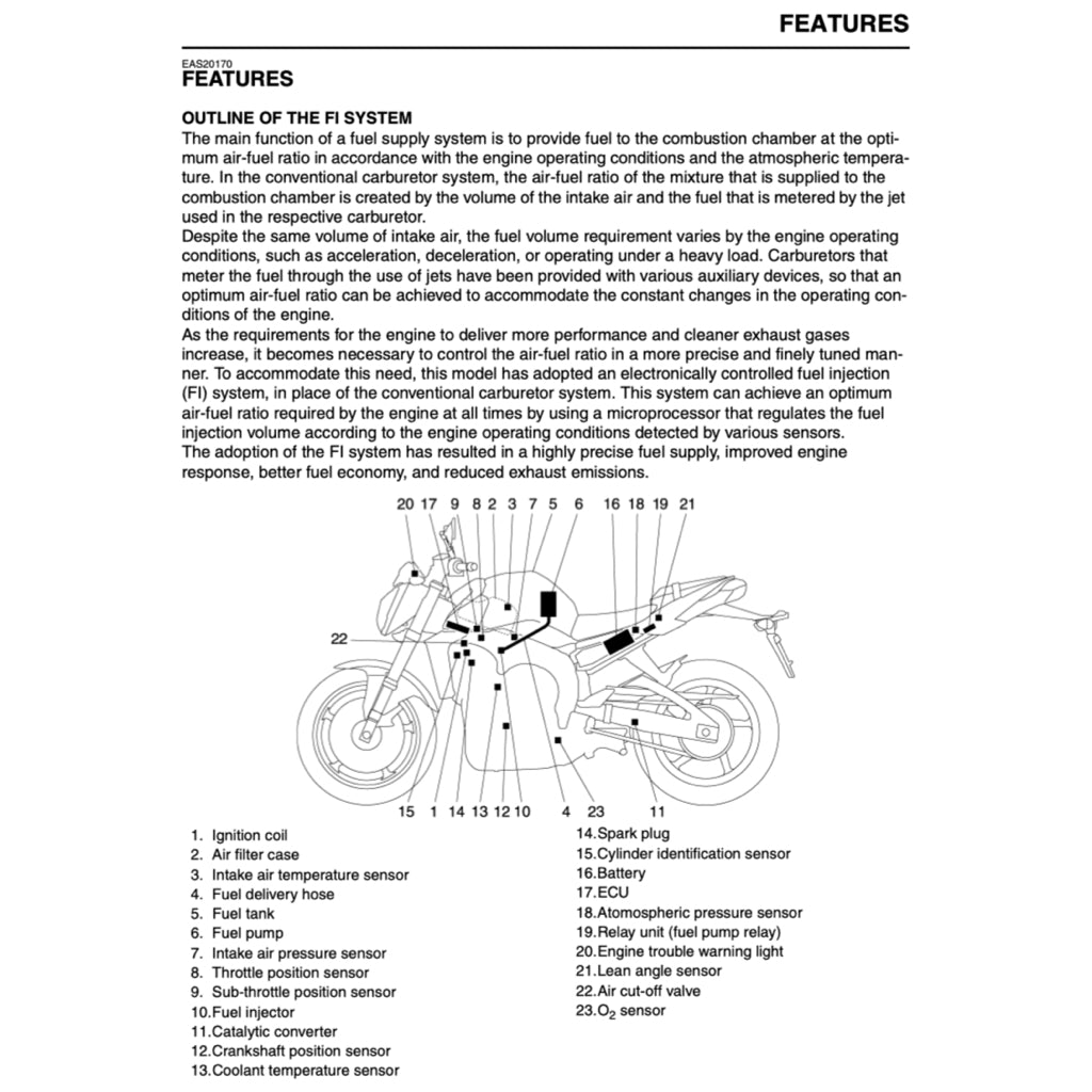 YAMAHA FZ1 FZ1000 FAZER 1000 (2006-2015) SERVICE WORKSHOP MANUAL + PARTS CATALOGUE + OWNER'S MANUAL