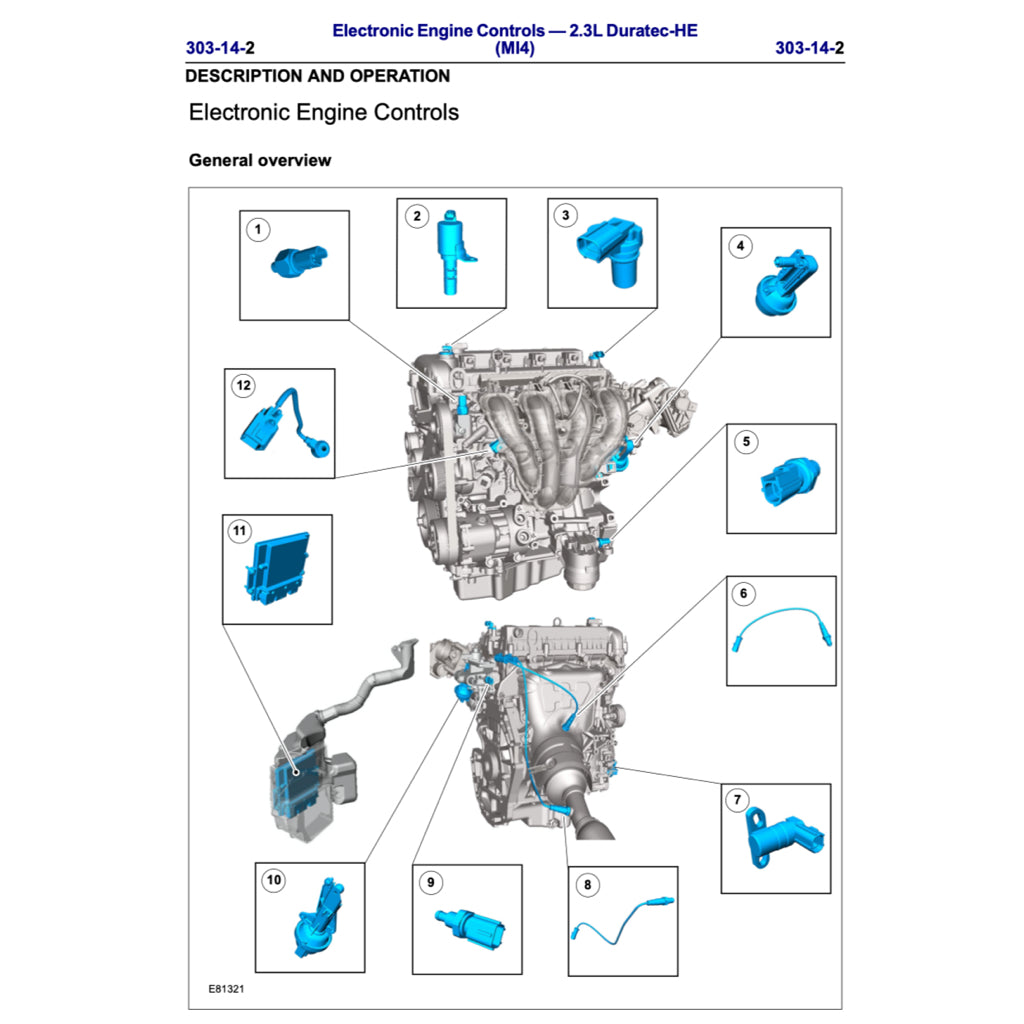 FORD MONDEO MK4 (2007-2014) SERVICE WORKSHOP MANUAL