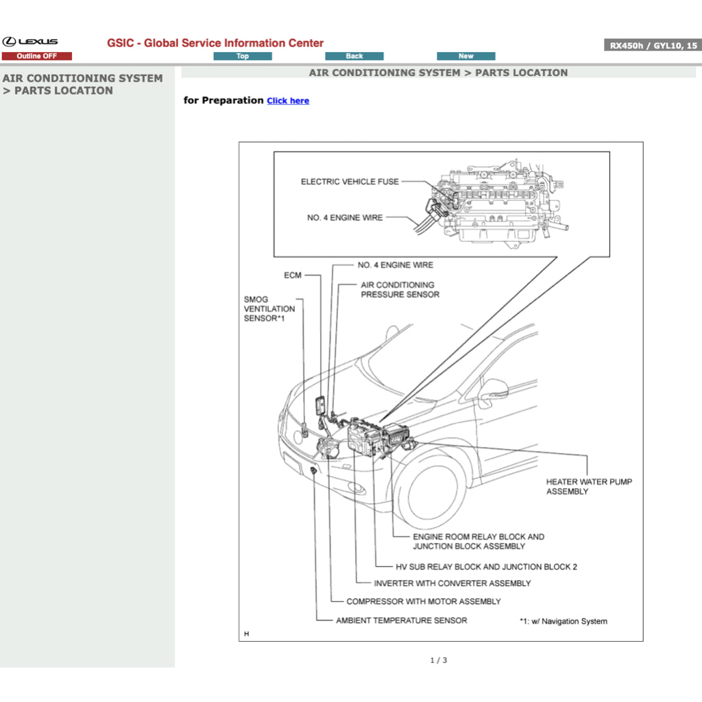 LEXUS RX450h GYL10/15 (2009-2015) SERVICE WORKSHOP MANUAL