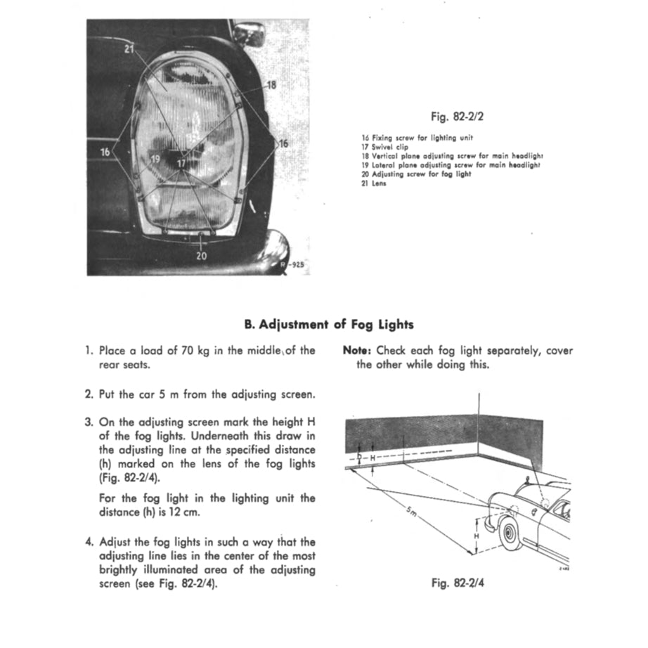 MERCEDES-BENZ W111 (1959-1971) SERVICE WORKSHOP MANUAL