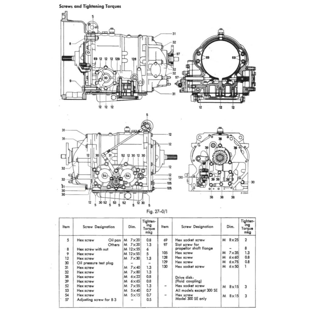MERCEDES-BENZ W111 (1959-1971) SERVICE WORKSHOP MANUAL