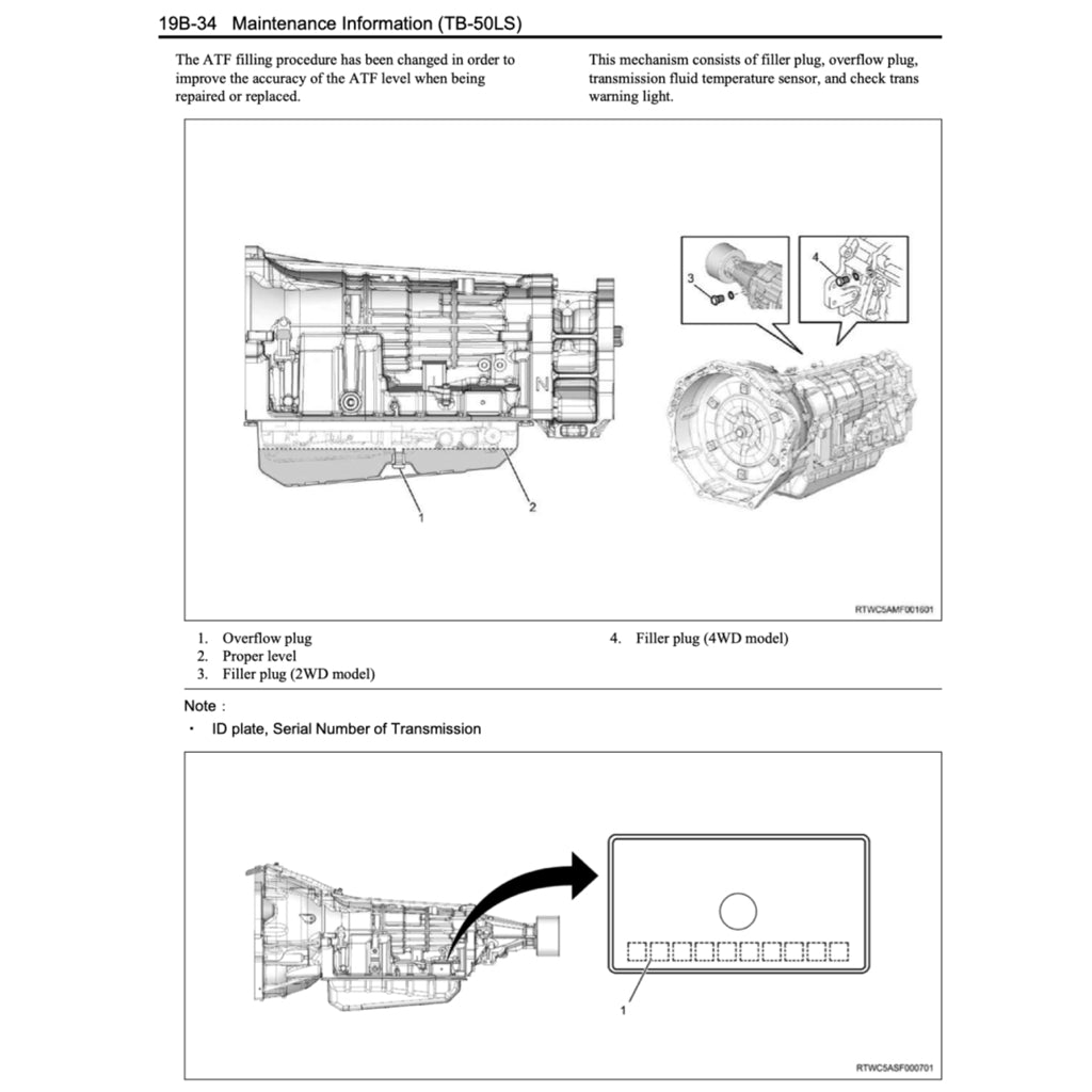 ISUZU D-MAX TFR / TFS (2012-2020) SERVICE WORKSHOP MANUAL
