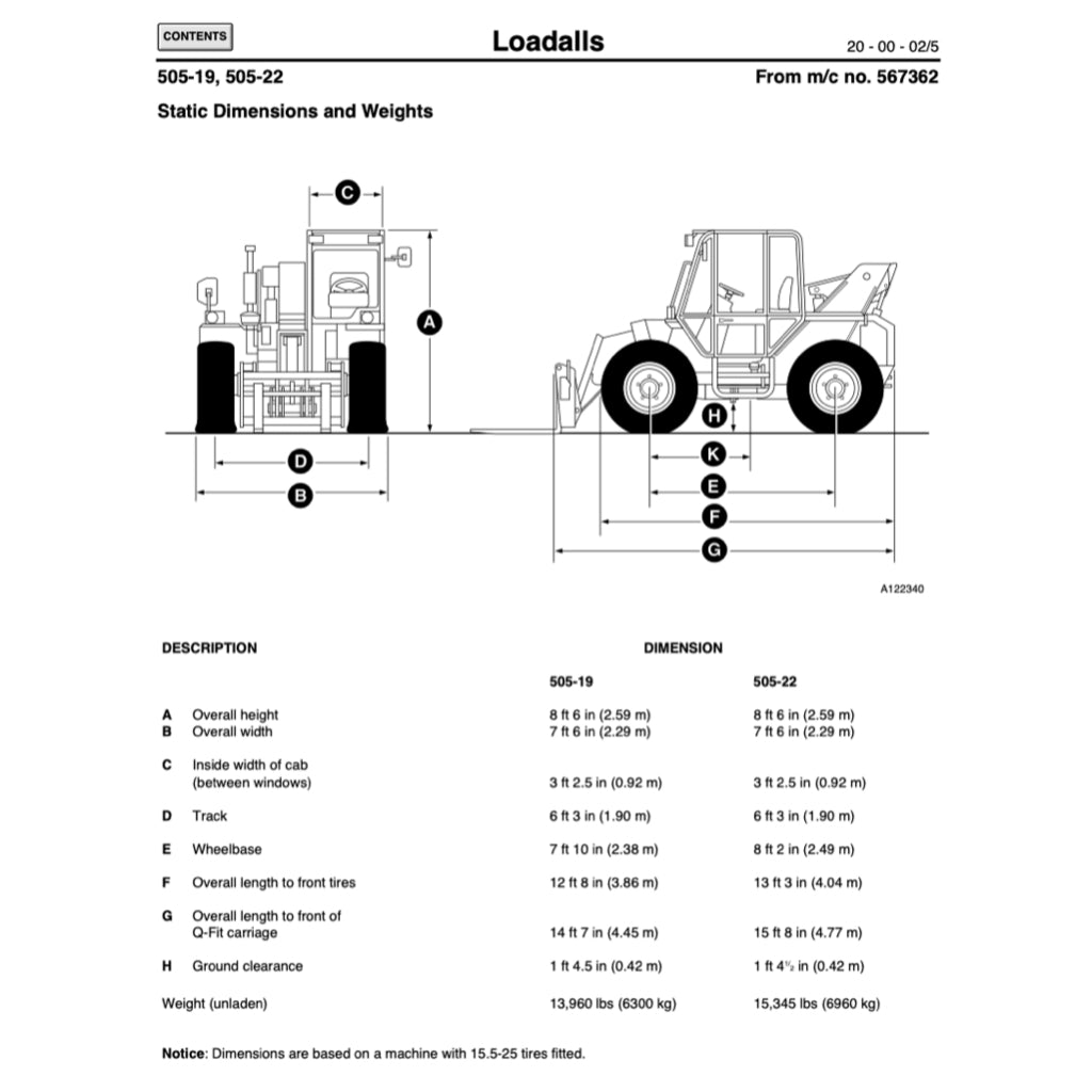 JCB SERVICE DATA BOOK (1992-2003) LOADERS / EXCAVATORS / RTFL / FASTRAC