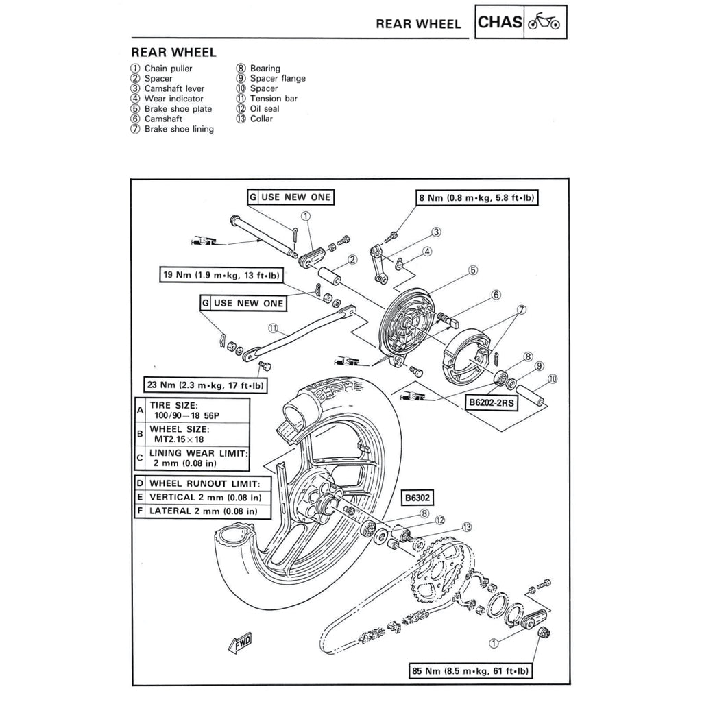 YAMAHA TZR125 (1987-1996) SERVICE WORKSHOP MANUAL + PARTS CATALOGUE + OWNER'S MANUAL