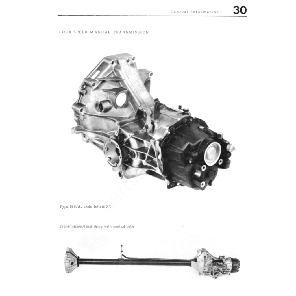 PORSCHE 924 (1976-1988) SERVICE WORKSHOP MANUAL + PARTS CATALOGUE