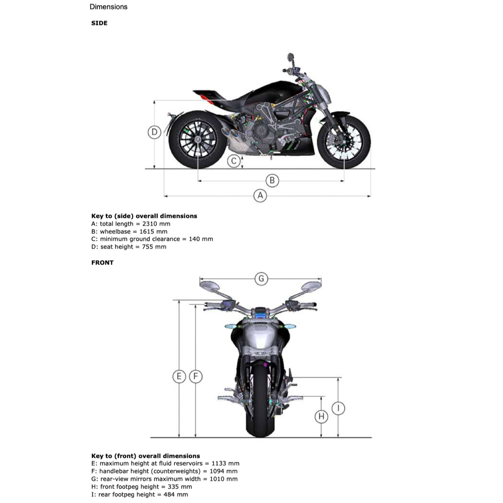 DUCATI X DIAVEL S 1260 (2016-2020) SERVICE WORKSHOP MANUAL + PARTS CATALOGUE + OWNER'S MANUAL