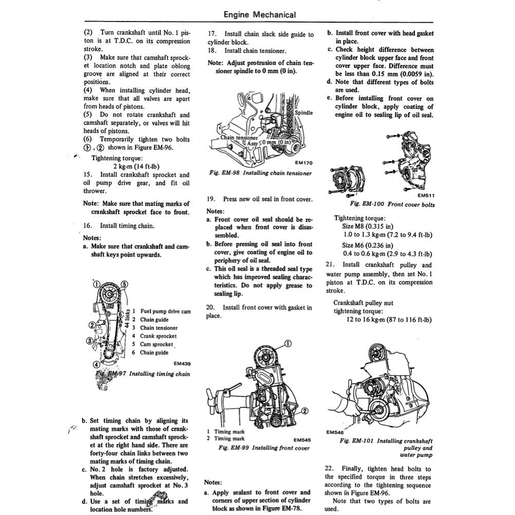 DATSUN VIOLET 710 (1973-1977) SERVICE WORKSHOP MANUAL