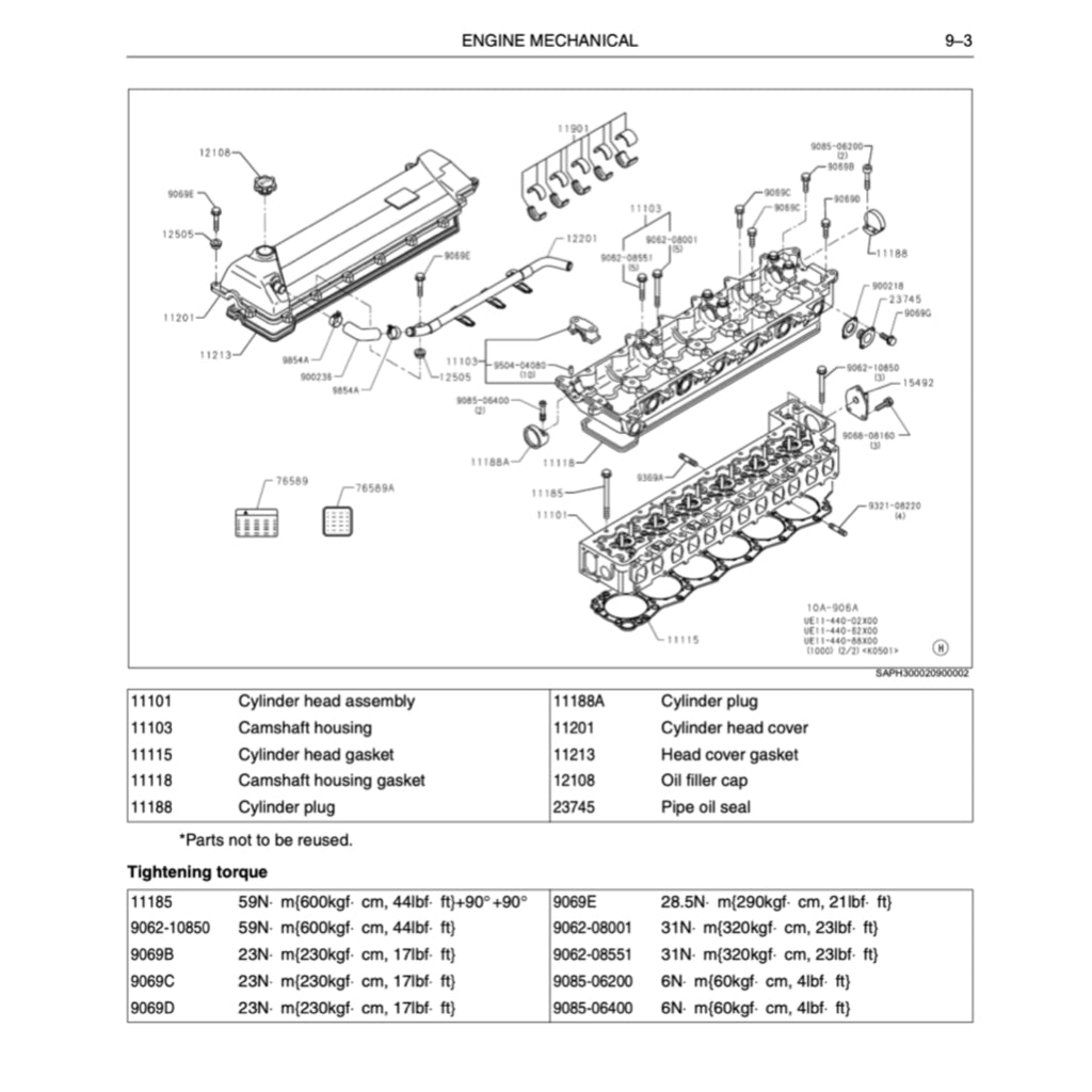 KOBELCO EXCAVATOR SERVICE WORKSHOP MANUAL - SK75 / SK 125 / SK135 / SK200 / SK210 / SK235 / SK 330 / SK 350