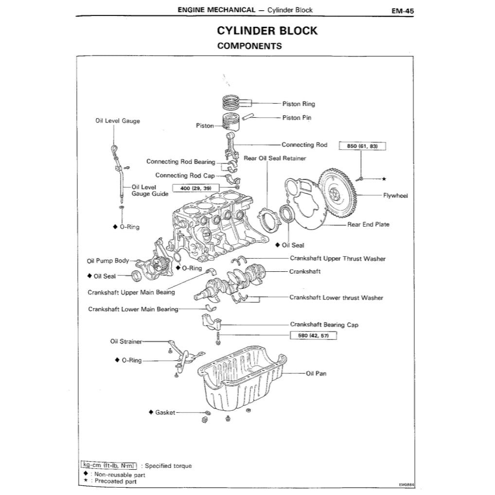 TOYOTA ENGINE 1E / 2E / 2E-C SERVICE REPAIR MANUAL