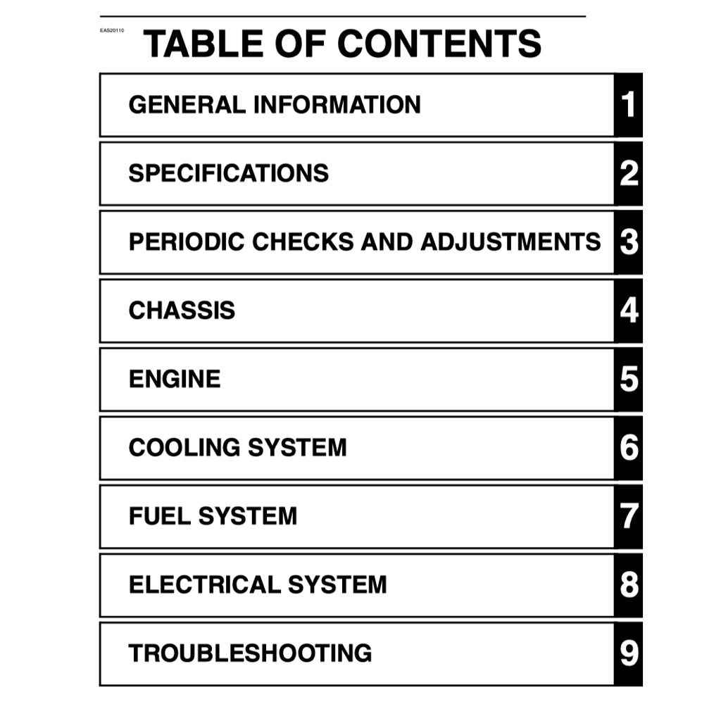 YAMAHA FZ1 FZ1000 FAZER 1000 (2006-2015) SERVICE WORKSHOP MANUAL + PARTS CATALOGUE + OWNER'S MANUAL