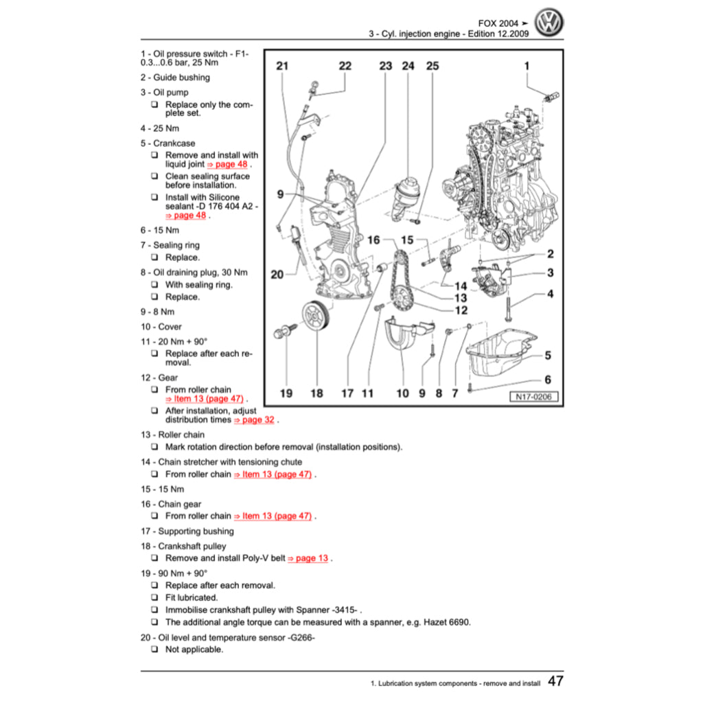 SKODA FABIA 6Y (1999-2007) SERVICE WORKSHOP MANUAL