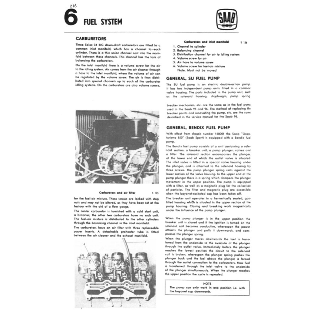 SAAB 95/96/MONTECARLO (1960-1967) SERVICE WORKSHOP MANUAL + PARTS CATLOGUE