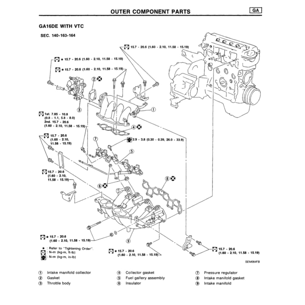 NISSAN ALMERA PULSAR N15 (1995-2000) SERVICE WORKSHOP MANUAL