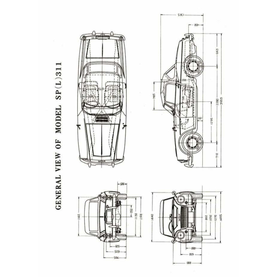 DATSUN ROADSTER FAIRLADY SP310/311 (1965-1970) SERVICE WORKSHOP MANUAL