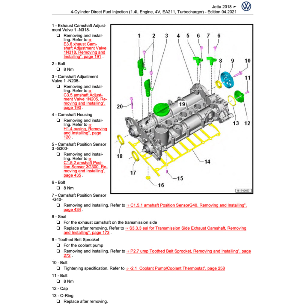 VW JETTA A7 (2018-2023) SERVICE WORKSHOP MANUAL