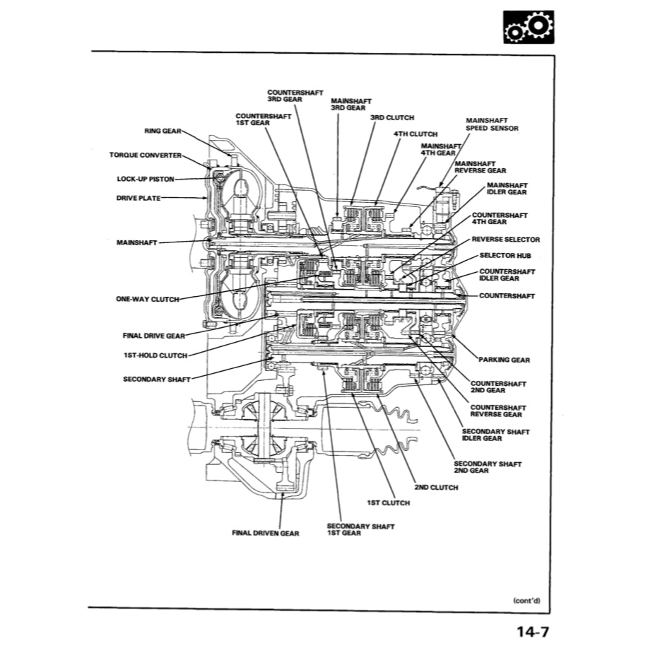 HONDA ACCORD 5 CC/CE (1993-1998) SERVICE WORKSHOP MANUAL