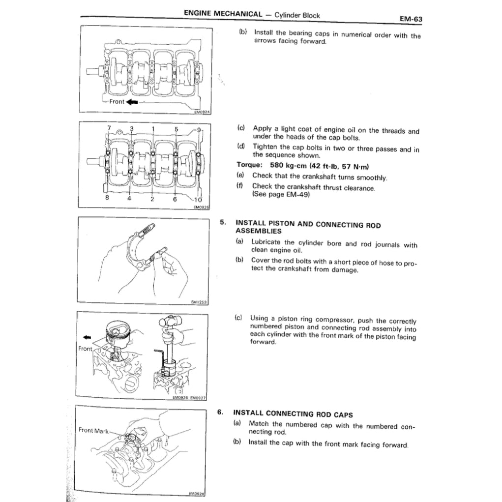TOYOTA ENGINE 1E / 2E / 2E-C SERVICE REPAIR MANUAL