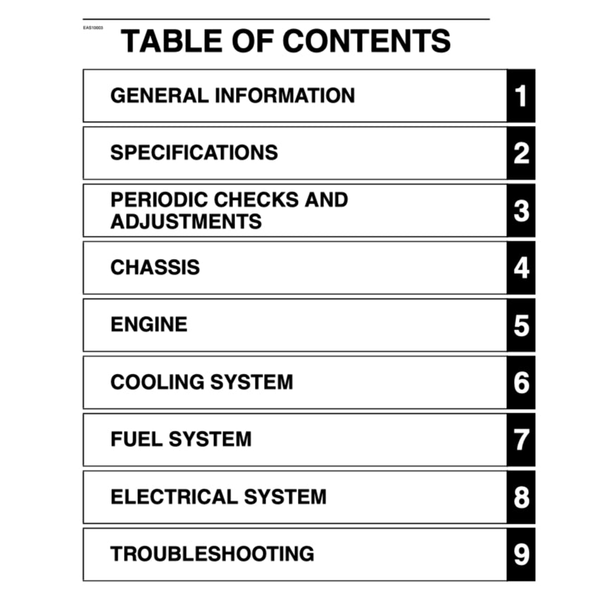 YAMAHA MT-25 MT25 V1 (2015-2020) SERVICE WORKSHOP MANUAL + PARTS CATALOGUE + OWNER'S MANUAL