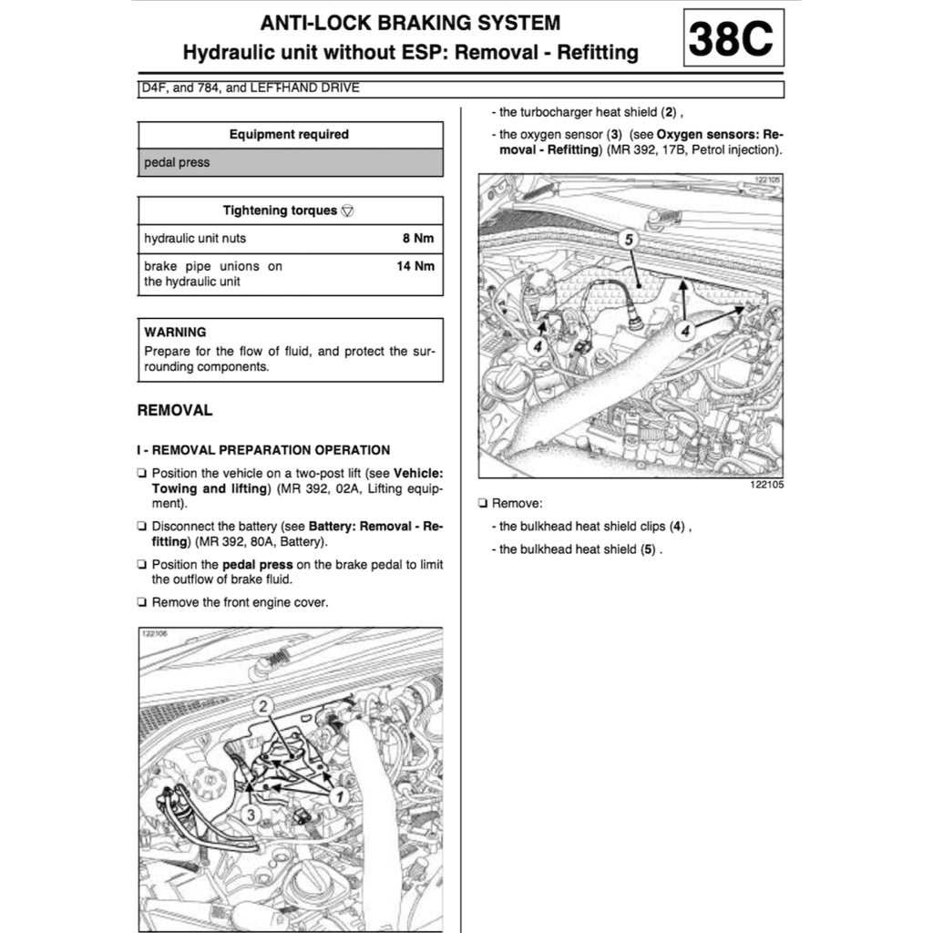 RENAULT CLIO III BR/CR (2005-2014) SERVICE WORKSHOP MANUAL