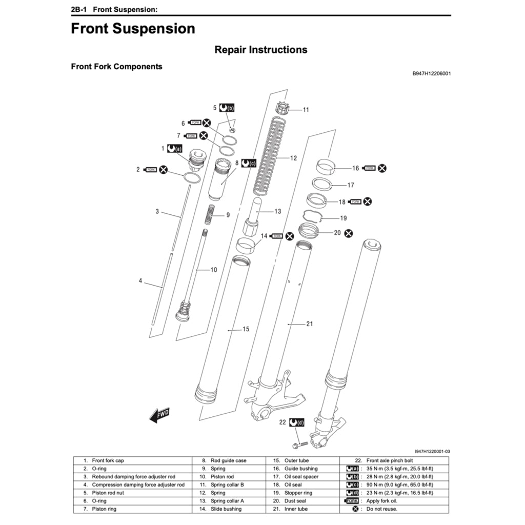 SUZUKI GSX-R 1000 K9/L0/L1 (2009-2016) SERVICE WORKSHOP MANUAL