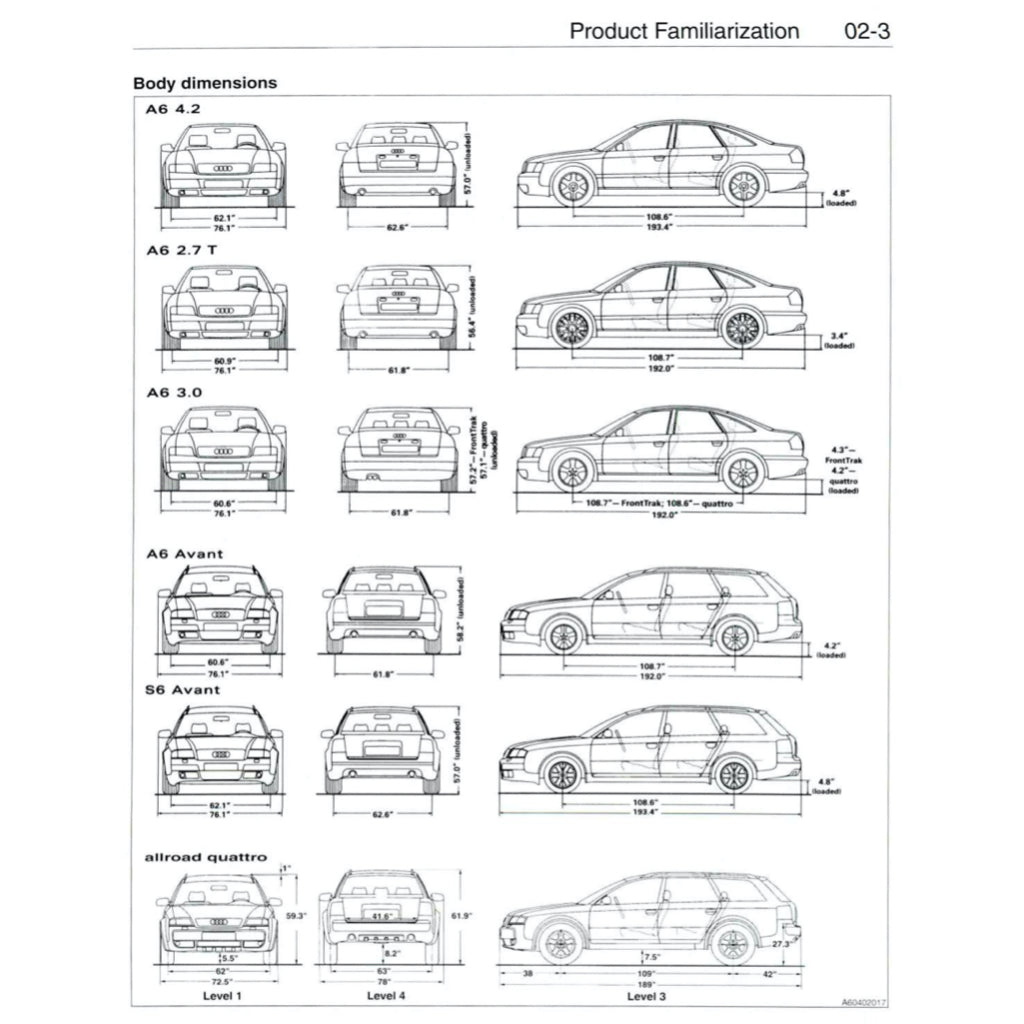 AUDI A6 C5/4B (1997-2004) SERVICE WORKSHOP MANUAL